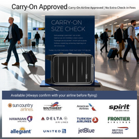 Valise à roulettes extensible de 20 pouces à ouverture frontale avec serrure TSA et port USB pour les voyages d'affaires et de loisirs