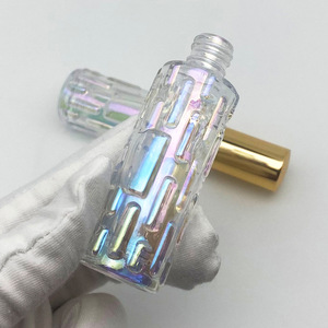Other Iridescent Glass Cosmetic Bottle 1208 Rainbow PVD Plating <b>Perfume</b> <b>Container</b> - Product Image 1