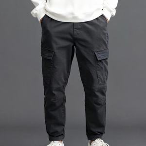 TKAN157D Custom <b>men's</b> Oversize fashion outoors multi-pocket casual <b>cuffed</b> design 100% Cotton Sweatpants - Product Image 1