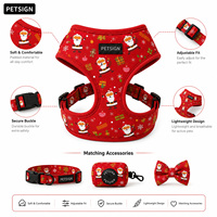 Collection de Noël d'usine : Colliers pour animaux, Laisse mains libres pour chien, Harnais de luxe personnalisé par sublimation, Harnais pour chien Petsign