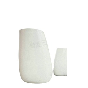 New Stone Building Materials Cylindrical Flower Pots Light Gray GRC <b>Planters</b> For Villa Courtyard Decoration - Product Image 5