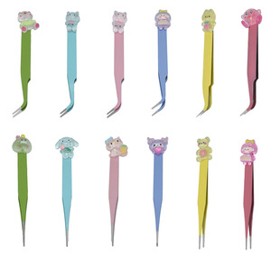Pinzas artesanales de gran venta, herramientas de manualidades Guka de dibujos animados coloridos para niños, pinzas de punta roma, clips de punta recta y curva, cinta adhesiva - Product Image 5