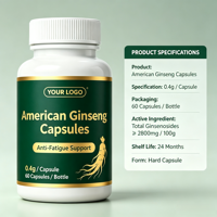 Capsules de Ginseng Américain OEM – Complément Herbal Premium pour le Soutien Immunitaire, l'Énergie, la Réduction du Stress et la Santé Quotidienne pour Hommes et Femmes