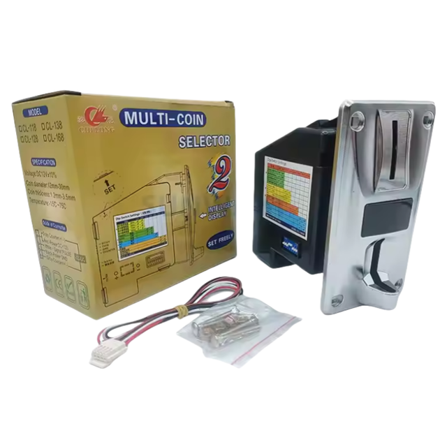 Multi Coin Selector Acceptor with LED Accept 8 Coins Electronic Programmable