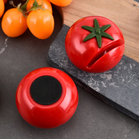 Aiguiseur de couteaux créatif 1 étape, mini et compact, base antidérapante, durable, écologique, grain fin pour couteaux à fruits et légumes