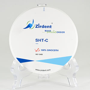Zirdent Top SHT-C 5 colori Sinocera dentina in polvere alta traslucenza blocchi di Zirconia dentale 22mm - Product Image 3