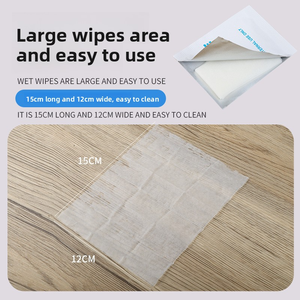 100 lingettes humides par boîte, emballées individuellement, lingettes nettoyantes, lingettes <span class=keywords><strong>savon</strong></span> pour les mains, 15 * 12 cm - Product Image 2