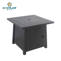 Foyer extérieur en acier à gaz Quadrate pour jardin Foyer intérieur de table chaud pour patio Foyer en fonte