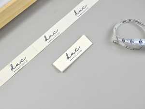 Etichette personalizzate in tessuto per abbigliamento OEM ODM, 30 pezzi, design personalizzato con il tuo testo o logo, etichette naturali e organiche per <span class=keywords><strong>t</strong></span>-shirt e capi d'abbigliamento - Product Image 4
