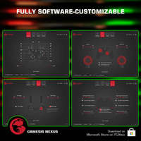 El controlador de juego con cable G7 con motor de vibración admite la serie X/S Win10/11, etc.