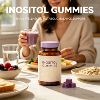 Gummies au complexe d'inositol enrichies en folate pour le bien-être des femmes