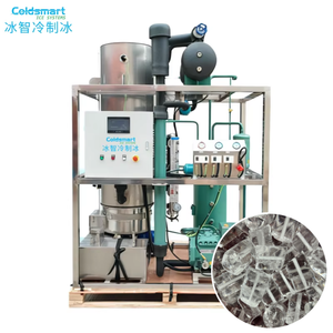 Mesin Pembuat Es Batang Komersial Efisiensi Tinggi 500kg Produksi Es 24 Jam Kompresor Hemat Energi Pompa Air Kualitas Tinggi - Product Image 1