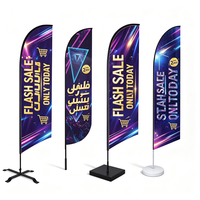 Drapeaux de plage personnalisés en forme de larme/plume, logo personnalisé, durables et écologiques