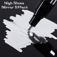 Marqueur miroir permanent effet chrome pour travaux manuels, finition peinture miroir, prix usine