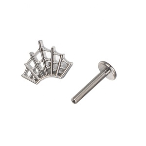 ASTM F136 Titan trong nội bộ ren mạng nhện labret Tai xuyên Titan xuyên - Product Image 2