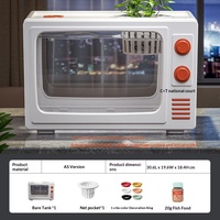 Aquarium 2026 en matériau de qualité avec filtre 3-en-1 et éclairage LED - 2 tailles, 2 couleurs - Kits Luxe et Basique pour Salon et Bureau