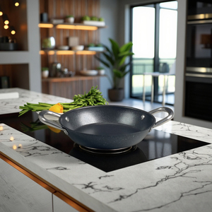 Trọng lượng nhẹ kép xử lý không dính phẳng sắt chảo bếp Fry <span class=keywords><strong>Pan</strong></span> cho cảm ứng & bếp gas cho xào & chảo nấu ăn - Product Image 1