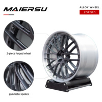 Jantes forgées Y-Spoke 5x112 Matte Gunmetal 2 pièces 5x120 pour BMW Benz Audi A4 Tesla 3/Y 18 19 20 21 22 24 26 pouces