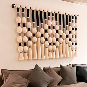 Tapiz de Macramé de Algodón Estilo Boho para Decoración del Hogar, Venta al por Mayor, Estilo Art <span class=keywords><strong>Deco</strong></span> para Hotel, Guardería, Tapiz de Pared - Product Image 1