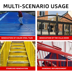 สีแปลงสภาพสนิม 2-in-1 ไม่ต้องขัดสนิม สีสำหรับหลังคาเหล็กเคลือบสี ป้องกันสนิม - Product Image 5