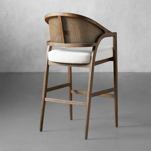 Taburete de Bar Estilo Francés con Tapicería de Espuma de Alta Densidad, Color Personalizable, para Cocina y <span class=keywords><strong>Restaurante</strong></span> - Product Image 4