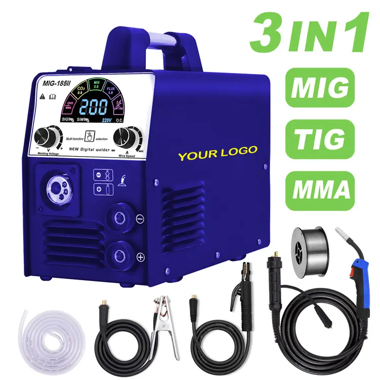 220V MIG TIG MMA ใช้ในบ้านเครื่องเชื่อมเครื่องเชื่อมไฟฟ้า