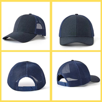 Gorra Trucker de 6 Paneles con Visera Plana, Malla de Algodón, Unisex, Venta al por Mayor de Fábrica, Base Lisa, Admite Logotipo Bordado Personalizado, Gorra para Deportes al Aire Libre