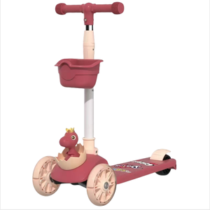 Kinder Baby Scooter Kinder <span class=keywords><strong>3</strong></span> Räder Led Flash ing Swing Auto Heben Kinderwagen Ride Kick Scooter - Product Image 5