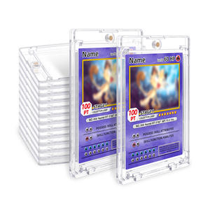 Kejea ที่ใส่บัตรแม่เหล็กหนึ่งสัมผัสบางพิเศษ100PT ที่กำหนดเองได้ชัดเจนสำหรับการซื้อขายการ์ดเกมแม่เหล็กเคสป้องกัน - Product Image 1