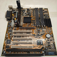 Placa Base Plc Slot 1 SET ATX SY-6BA (440BX) + CPU &amp;   128 MB de RAM + Suministro Adicional