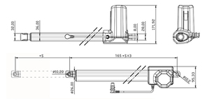 Actuador Lineal de Alta Resistencia 12V 24V 50mm 150mm 250mm 350mm 450mm 550mm 4000N 4500N 6000N 7000N 8000N para <span class=keywords><strong>Barco</strong></span> - Product Image 4