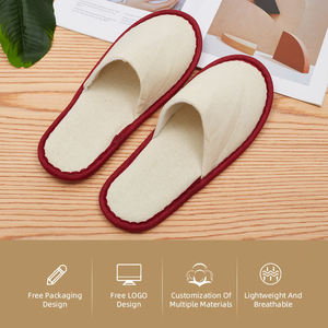 รองเท้าสลิปเปอร์โรงแรมแบบใช้แล้วทิ้ง พิมพ์โลโก้ได้ ขายส่งจากโรงงานโดยตรง ราคาถูก จำนวนมาก เหมาะสำหรับใช้ในโมเทล - Product Image 4