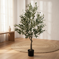 Grand arbre d'olivier artificiel en plastique (bionique) en gros pour animaleries, cliniques vétérinaires, hôpitaux vétérinaires, salons et mariages