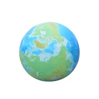 Hava geçirmez PVC dijital baskı 2m çapı şişme gezegen dünya balon