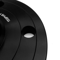 Adaptateur d'entretoise de roue en aluminium noir Embers PCD 5x108 CB 65.1mm Épaisseur 15/20mm Peugeot 308/3008/407 XC70/S70/V70/S80