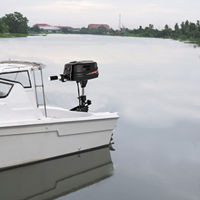 Moteur hors-bord électrique 800W 24V 3HP, hélice pour bateaux de pêche, moteur sans balais pour bateaux gonflables Hangkai