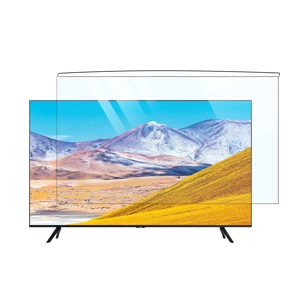 Akıllı Tv için çıkarılabilir asılı 32 inç Anti Uv Clear View göz koruması sert akrilik ekran koruyucu