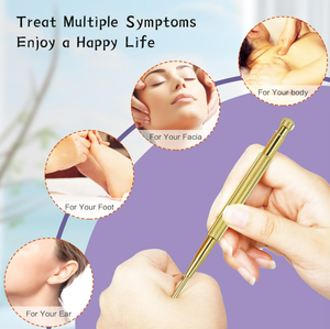Outils de réflexologie faciale à double tête en acier inoxydable, stylo d'acupression pour le visage, acupuncteur portable pour l'<span class=keywords><strong>oreille</strong></span>, <span class=keywords><strong>point</strong></span> de pression - Product Image 2