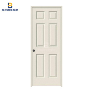 32 pulgadas X 80 en 6 Panel Colonist Imprimado mano derecha texturizada núcleo sólido moldeado compuesto MDF puerta Interior precolgada única - Product Image 2