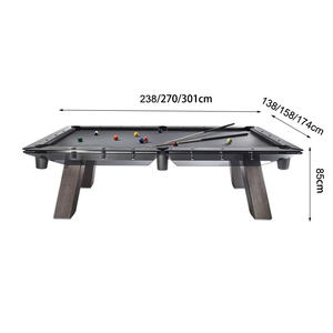 <span class=keywords><strong>Table</strong></span> de <span class=keywords><strong>billard</strong></span> en verre transparent de 7/8/9 pieds, verre trempé et finition bois, pour divertissement haut de gamme <span class=keywords><strong>à</strong></span> domicile - Product Image 2