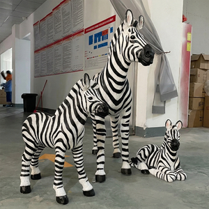 Sculpture d'animaux en fibre de verre pour usage commercial, animaux artificiels de la jungle et du safari, éléphants, tigres, zèbres, girafes, accessoires pour la décoration de fête - Product Image 5