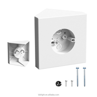 Kit de montage de ventilateur de plafond en plastique pour plafonds cathédrale, angles 80, installation facile, garantie 1 an, lot de 1