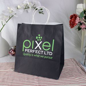 Custom logo Kraft Paper Shopping Bags Clothing Multi-purpose Use Promotion Supermarket Shopping Food Craft Packaged Paper Bag - Product Image 3