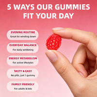 Permen Kunyah Magnesium Glisinat Alami 400mg Tanpa Gula Rasa Raspberry untuk Relaksasi Tidur, Dukungan Otot & Saraf, Dukungan Imunitas Dewasa