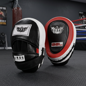 แผ่นซ้อมมวย IRON PUNCH MMA แบบเจล (หนังแท้)-อุปกรณ์เสริมระดับพรีเมียม กันลื่น น้ำหนักเบา ระบายอากาศได้ดี ปิดด้วยแถบตีนตุ๊กแก ถุงมือชกมวย - Product Image 3