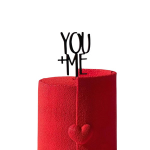 Decoración para Pastel de Miel y Dulzura, Adorno Acrílico para Pastel de San Valentín para Parejas - Product Image 5