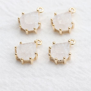 M526 6 pçs/lote 18K Banhado A Ouro DIY Jóias Acessórios <span class=keywords><strong>Nickel</strong></span> <span class=keywords><strong>Free</strong></span> Pass REACH Zircon Pingente e Brinco para Fazer Jóias - Product Image 3