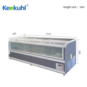 Kenkuhl AHT cong tủ đông đảo Tủ đông kem đảo Tủ đông siêu thị - Product Image 5