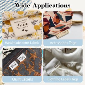 Etiquetas de Algodón para el Cuidado de la Ropa con Logotipo de Marca Ecológicas y Económicas, Etiquetas de Algodón Orgánico 100% Suaves Impresas - Product Image 6