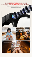 Lunettes Caméra Intelligentes IA 13MP Enregistrement Vidéo 2K WiFi 6 Traduction en Temps Réel Commande Vocale Double Micro ENC Marque Personnalisée OEM/ODM
